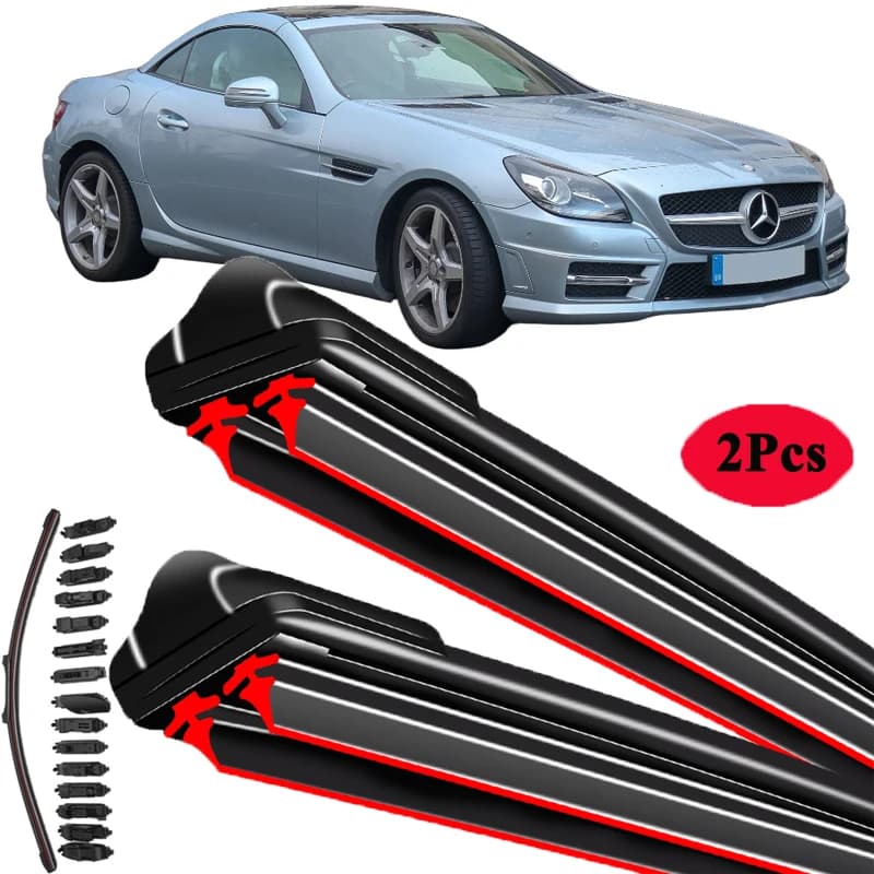 Brosses de voiture Double en caoutchouc, essuie-glace pour Mercedes Benz classe SLK R170 R171 R172 2
