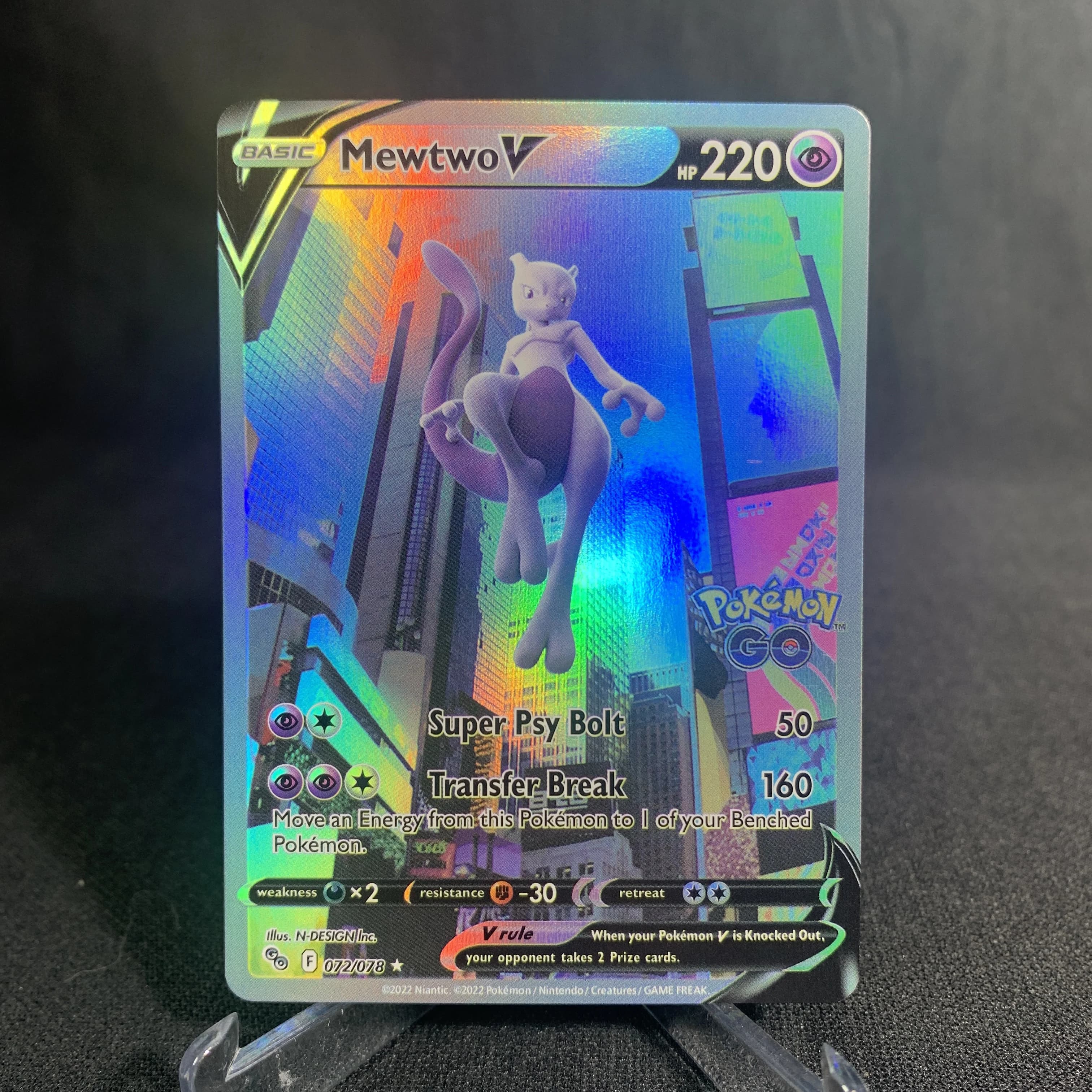 Mew Mewtwo cartes Pokemon brillant Mewtwo holographique Mew Ex GX VMX loisirs Collection Rare cartes