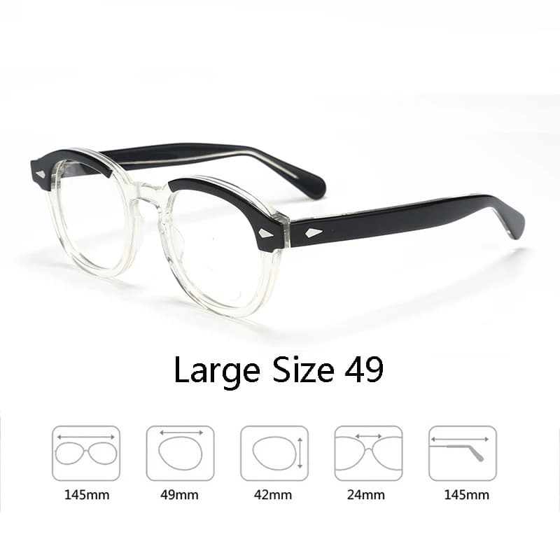 Monture de lunettes optiques hommes femmes Johnny Depp lunettes Vintage ordinateur acétate monture d