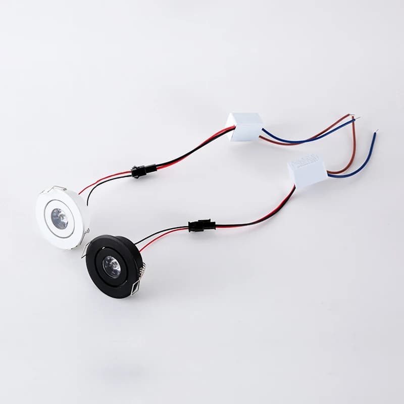 6 pièces Led Mini vers le bas lumière 3W 1W Dimmable Spot lumières encastrées AC85-265V plafonnier e
