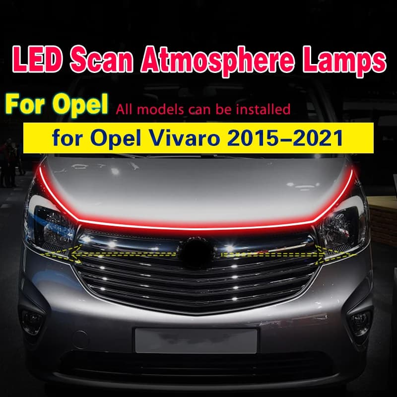 Pour Opel Vivaro 2015-2021 LED balayage démarrage feux de jour DRL 12V universel Auto voiture décora