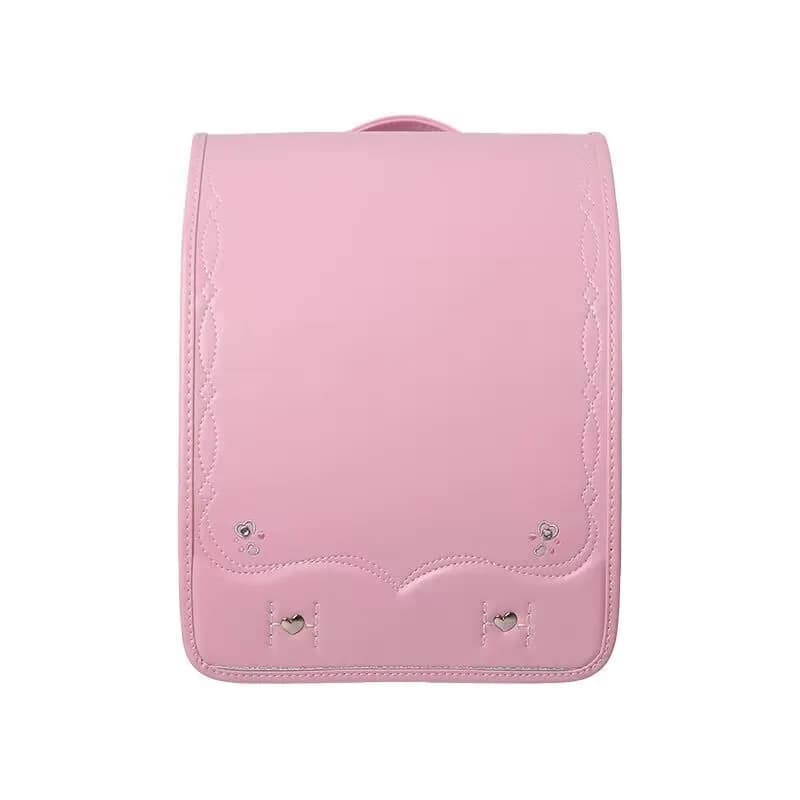 Sac à dos d'école de style japonais pour filles, cartable automatique, broderie, sac à livres en PU,