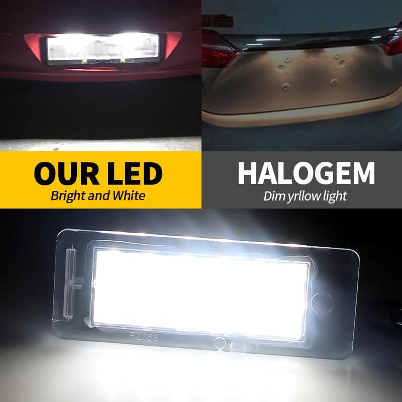 Feux de plaque d'immatriculation de voiture sans erreur, 2 pièces, 6000K, pour Chevrolet Cruze Corve