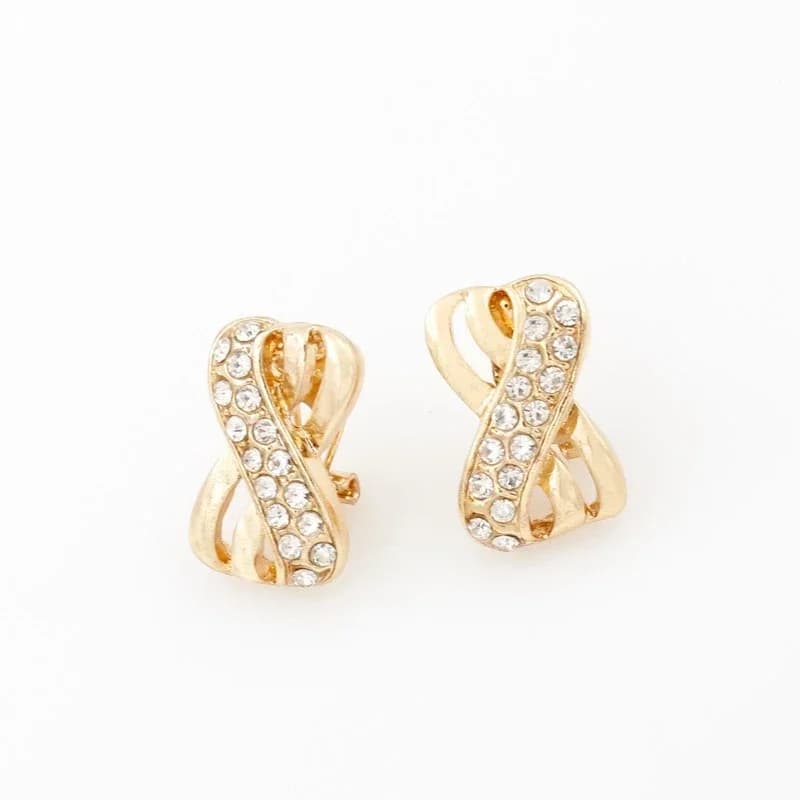 Ensemble de bijoux plaqués or 18 carats, collier ras du cou africain de dubaï, boucles d'oreilles, b
