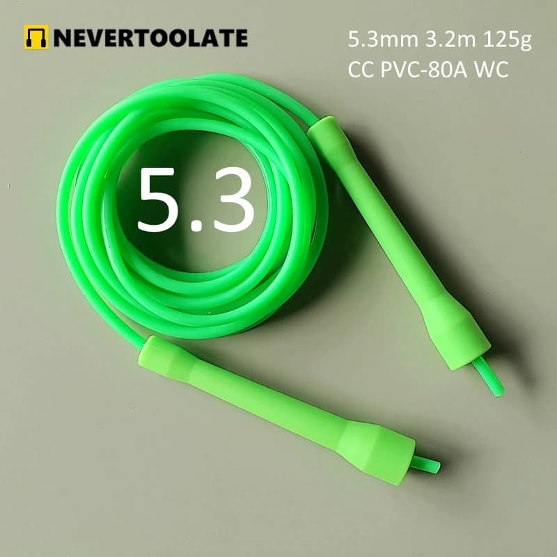 5mm 5.3mm 6mm de diamètre PVC corde CC poignée 3.2 mètres de long corde à sauter adulte vitesse cord