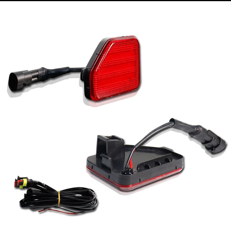 Réflecteur de pare-chocs arrière de voiture à LED rouge, feux arrière et feux de freinage, phares an
