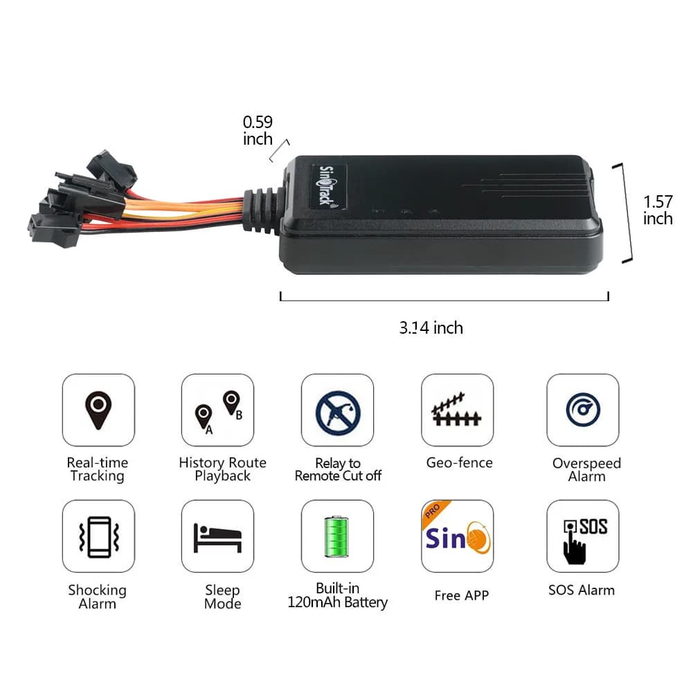 SinoTrack 4G GPS tracker ST-906L pour voiture moto véhicule dispositif de suivi avec Cut Off Oil Pow