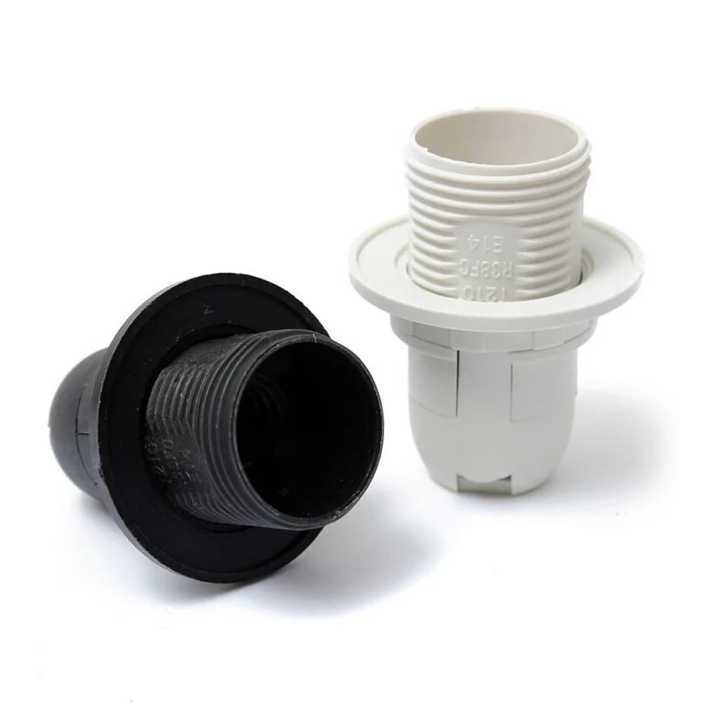 Vis Edison ES E14 M10, support de lampe à ampoule, douille à suspension et collier d'abat-jour, 1 pi