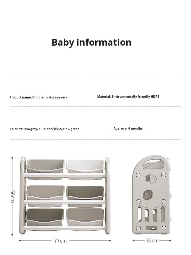 Armoire de rangement pour jouets de bébé, boîte de rangement d'organisation de Classification, bibli