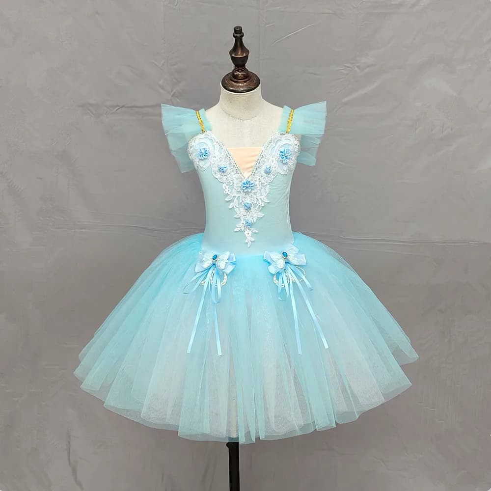Jupe de ballet pour enfants, jupe de danse pour filles, programme de danse sur campus, costume de da