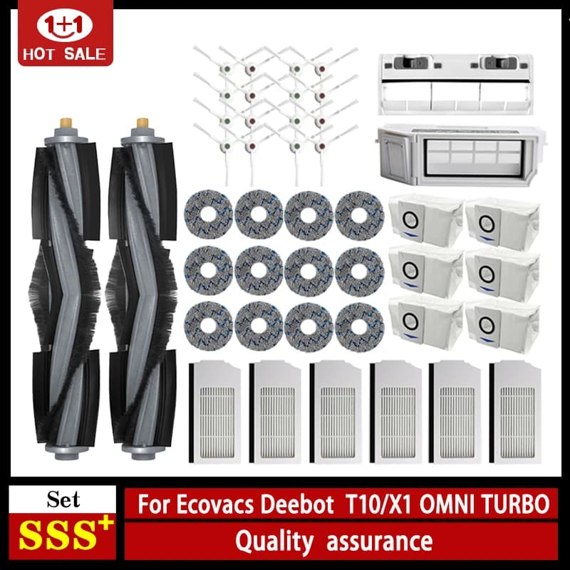 Pour Ecovacs Deebot X1 OMNI / T10 OMNI accessoires Robot aspirateur pièces sac à poussière filtre He