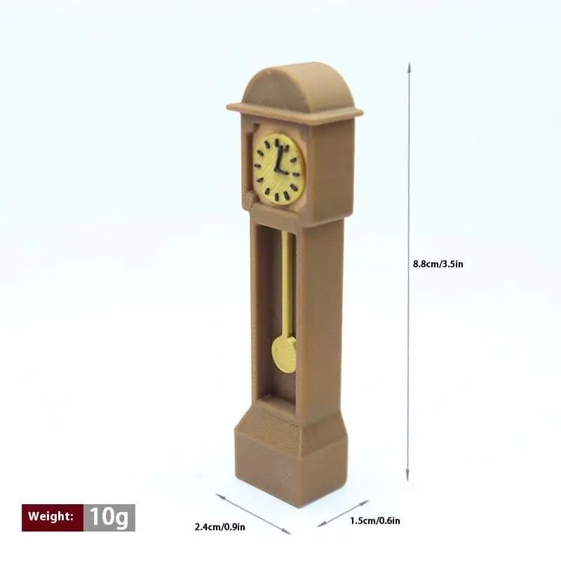 1 pièce, nouvelle horloge de grand-père miniature à l'échelle 1/12, horloge de sol pour enfants, jeu