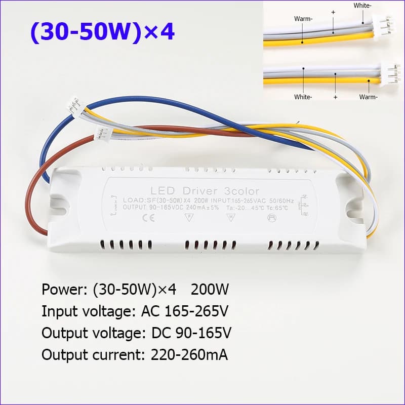 Alimentation de plafond de lumière de carte PCB du conducteur 20-40W/40-60W SMD de LED de courant co