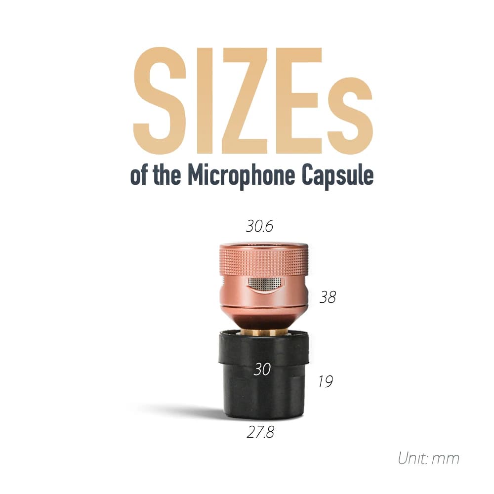 HISINGWELL-Capsule de microphone, tête de micro, remplacement du noyau, voix haute fidélité, métal r