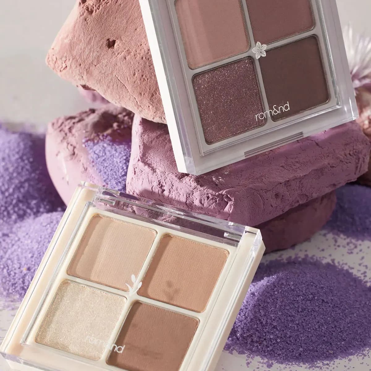 rom&nd Better Than Eyes PALETTE, texture de poudre fine, formule en poudre sèche, maquillage de luxe