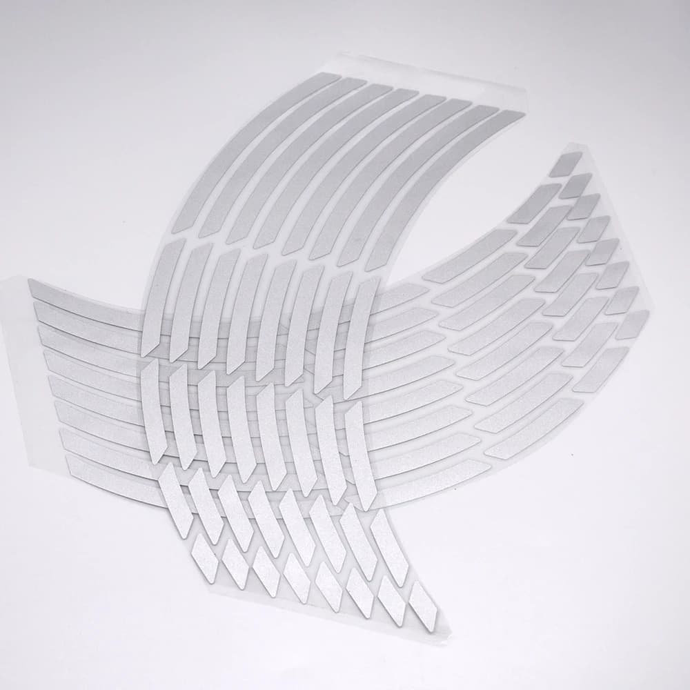 Bandes réfléchissantes pour jante de moto et voiture, 16 pièces, 17 "18", autocollants pour pneus de
