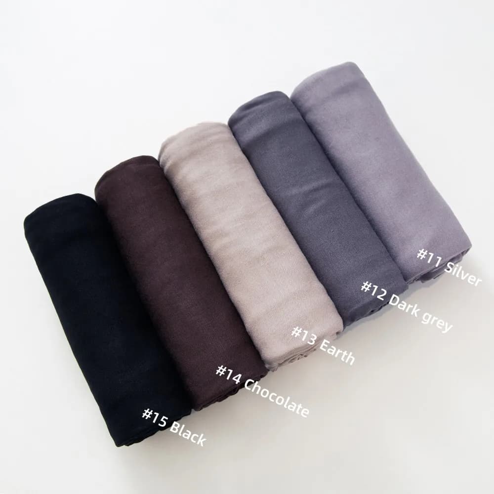 29 couleurs pas cher Jersey Hijab écharpe solide musulman longues foulards Turban châle élastique co