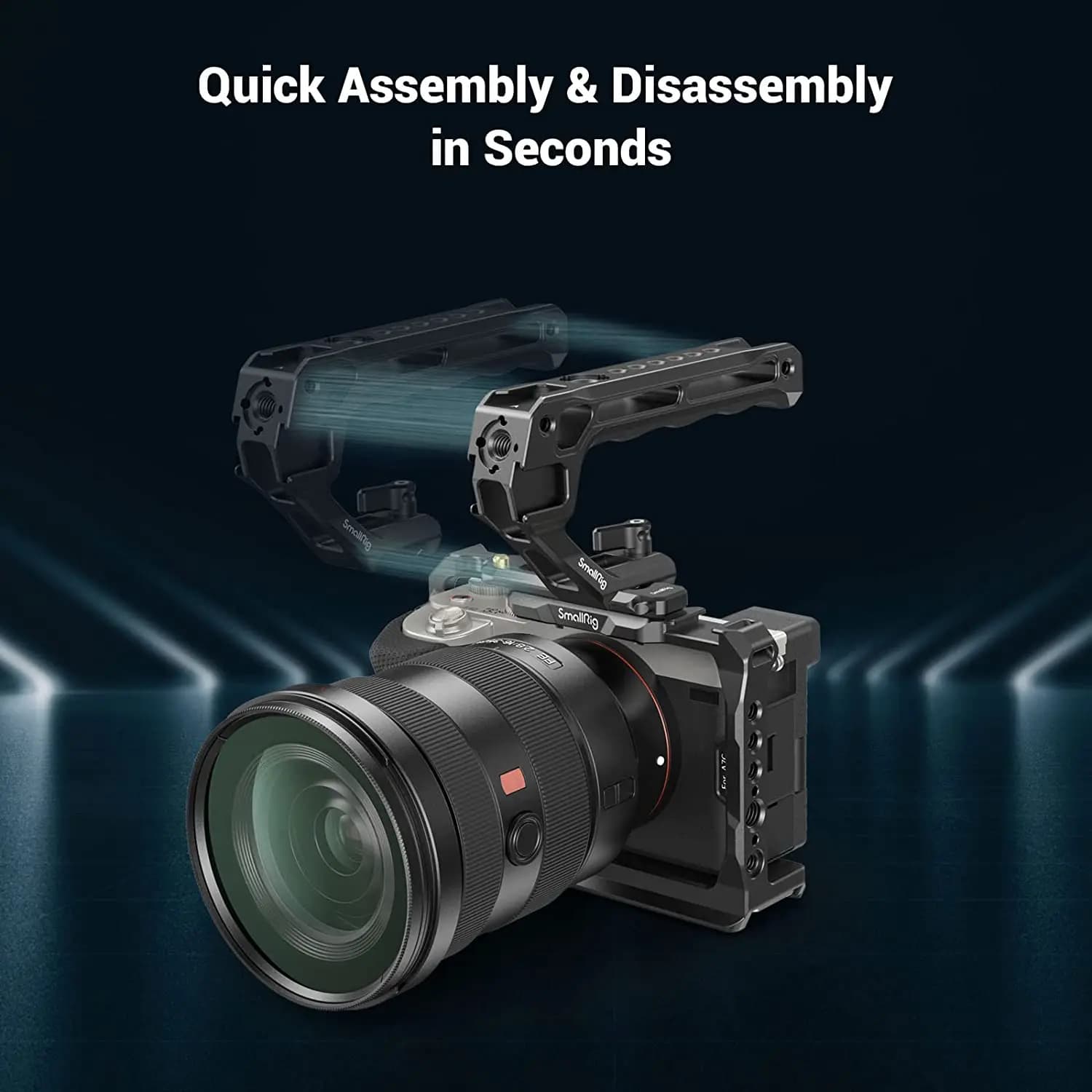 SmallRig – poignée supérieure NATO légère pour Cage d'appareil photo DSLR, poignée universelle avec 