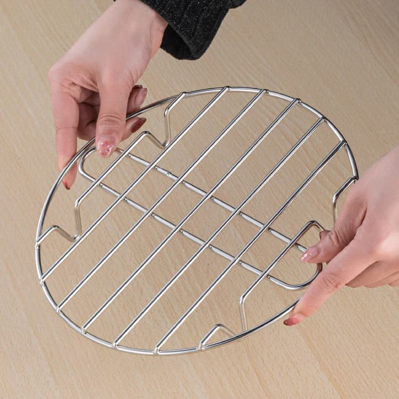 Four à micro-ondes grille vide Barbecue en acier inoxydable châssis haut support d'étagère frit frit