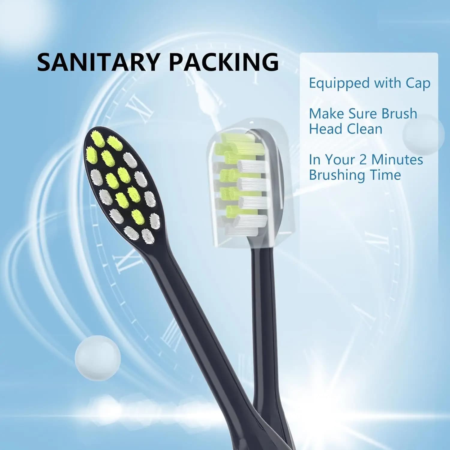 Lot de 4/6/8 têtes de brosse à dents de rechange compatibles avec la brosse à dents électrique Ph On