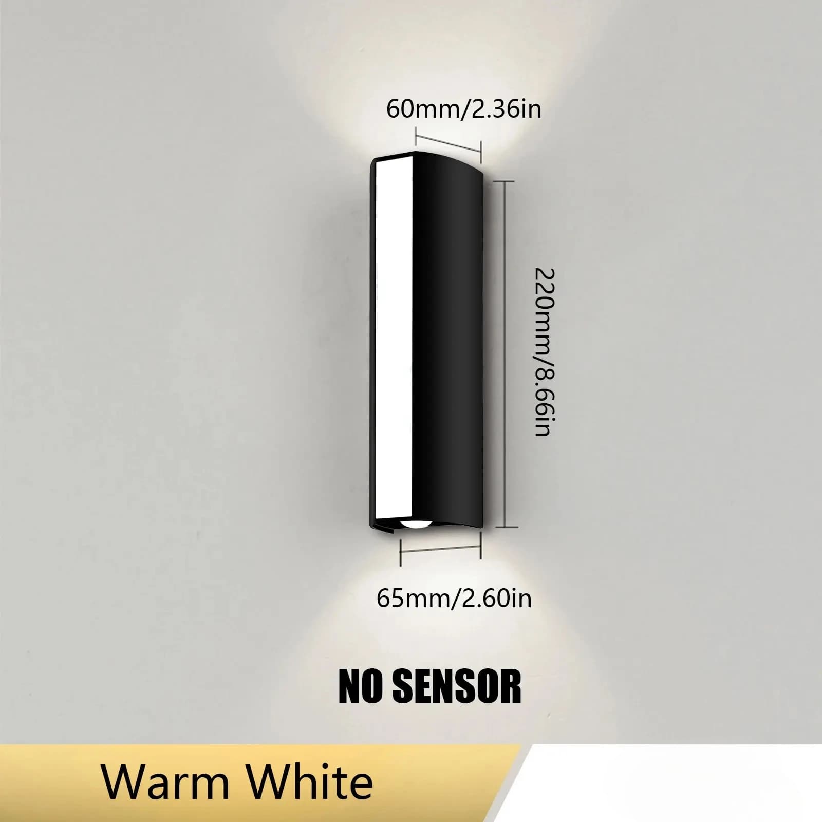 Applique murale LED extérieure 6W IP66 étanche, lumière blanc chaud/blanc froid, pour décoration de 