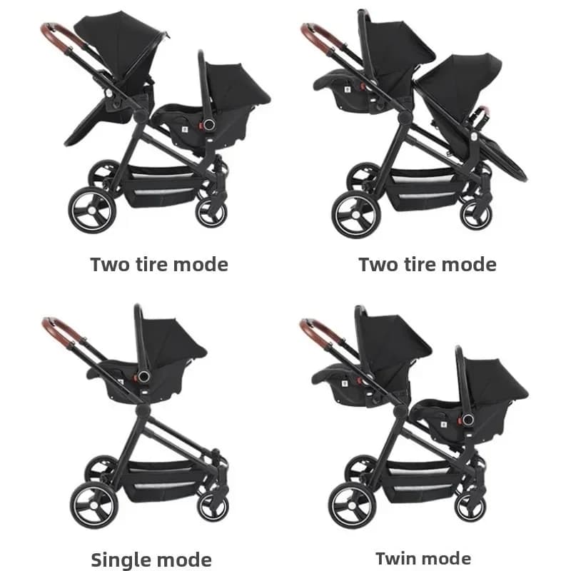 NOUVEAUX Coussinets jumeaux ultra-légers, coussinets multifonctionnels avec sièges auto, 3 en 1 plié