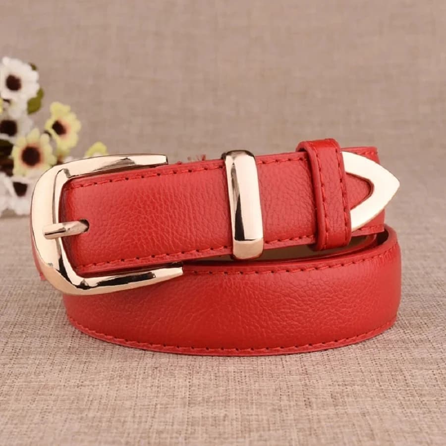 Ceinture de pantalon en cuir pour femmes, tendance, blanche, mode, haute qualité, solide, Vintage, b