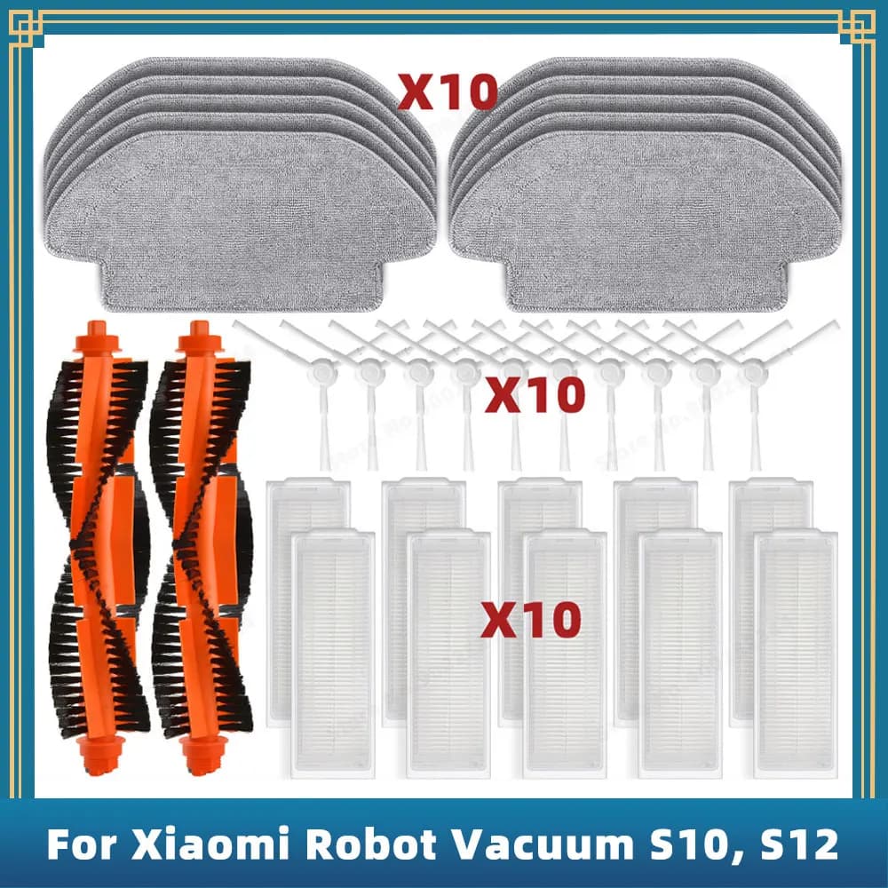 Compatible pour Xiaomi Robot Vacuum S10 S12 T12 B106GL / Xiaomi Mi Robot Vacuum Mop 2S XMSTJQR2S / M
