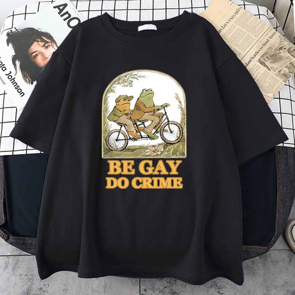 Be Gay Do Crime imprimé hommes coton t-shirts décontracté tout-mathématiques à manches courtes Vinta