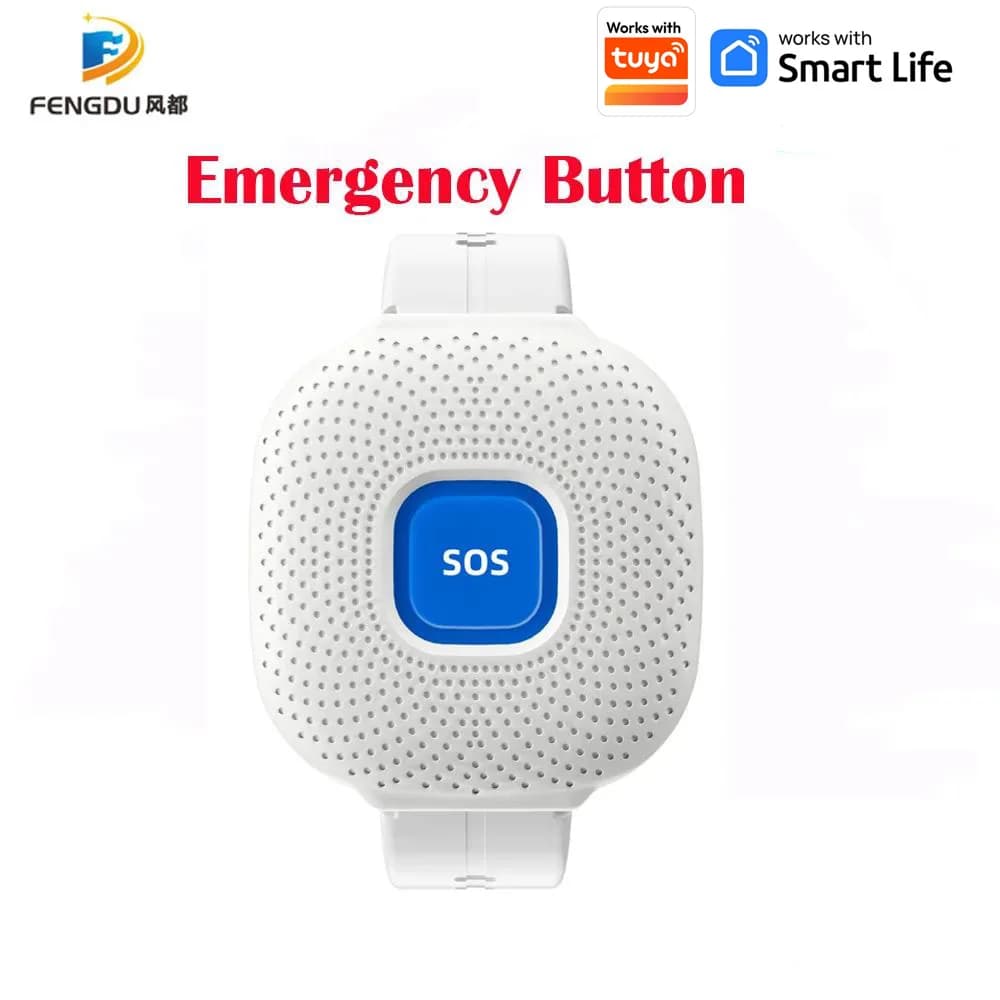 Tuya Wifi bouton de panique SOS montre-bracelet personnes âgées bande d'alarme bouton d'appel d'urge