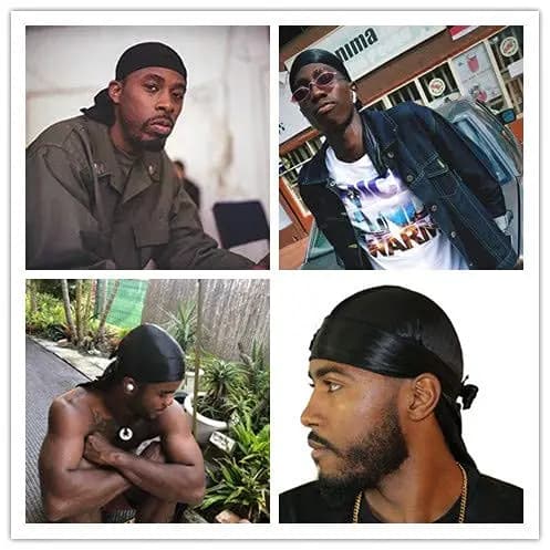 3 pièces bandeaux Durag soyeux Durag pour hommes femmes avec vague libre casquette Durags Pack avec 