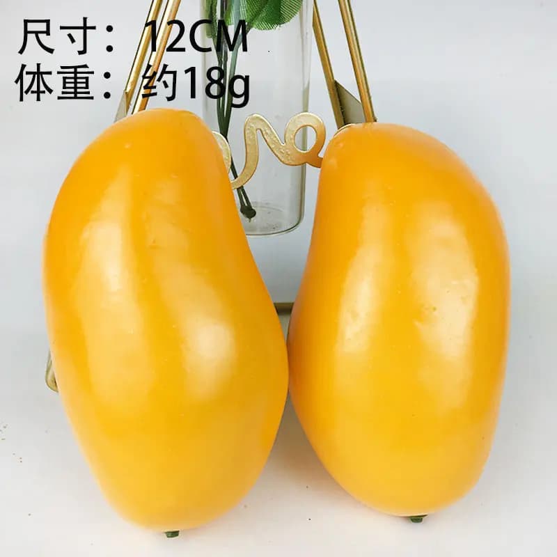 Simulation de mangue, faux modèle de fruits, vitrine de magasin de fruits, accessoires de photograph
