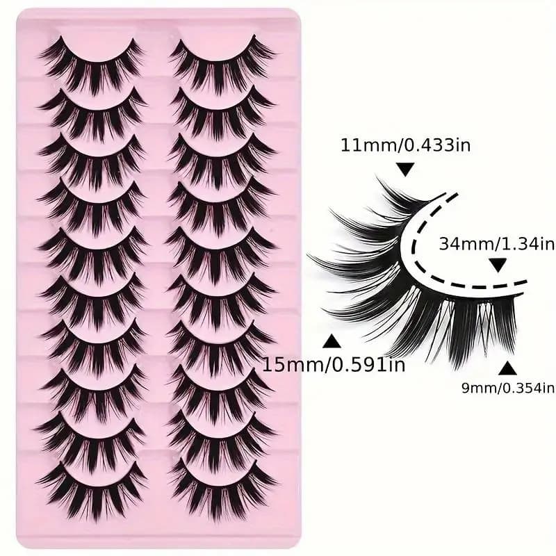 Outils de maquillage épais pour les yeux, 2 boîtes de 20 paires d'extensions de légumineuses et de p