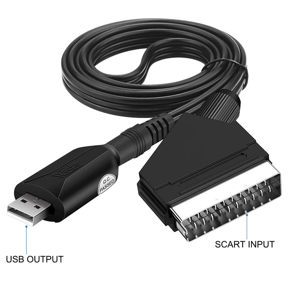Carte de Capture vidéo péritel vers USB 2.0, jeu de société, enregistrement en Streaming en direct, 