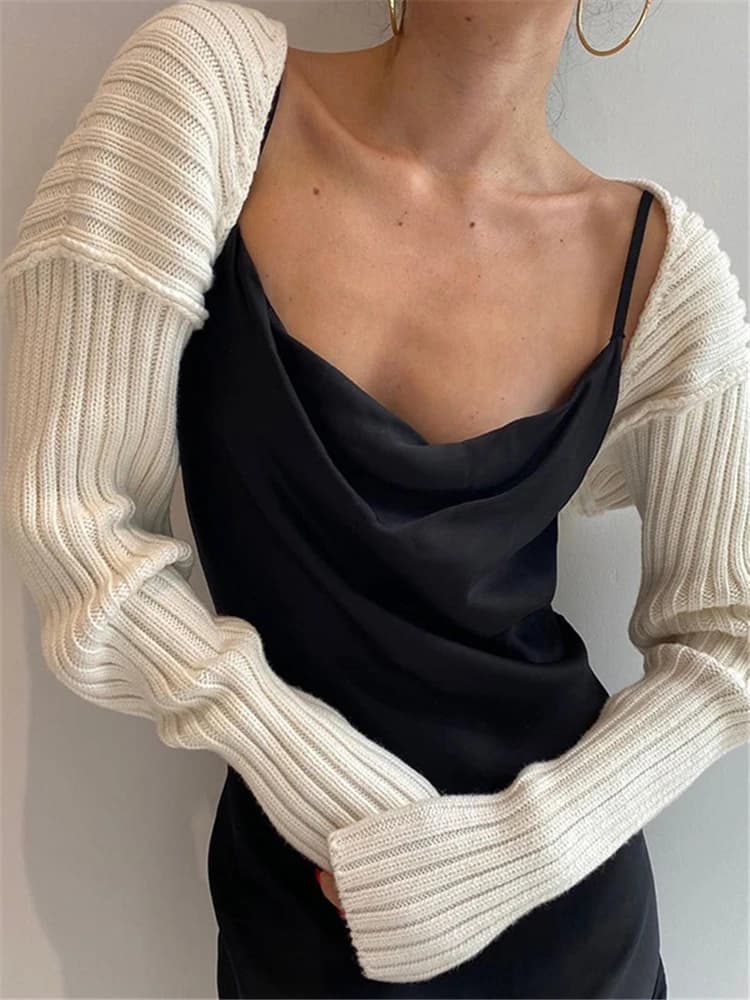 Tossy 2022 nouveau ZA pull haussements d'épaules pour femmes printemps haut court manches longues la