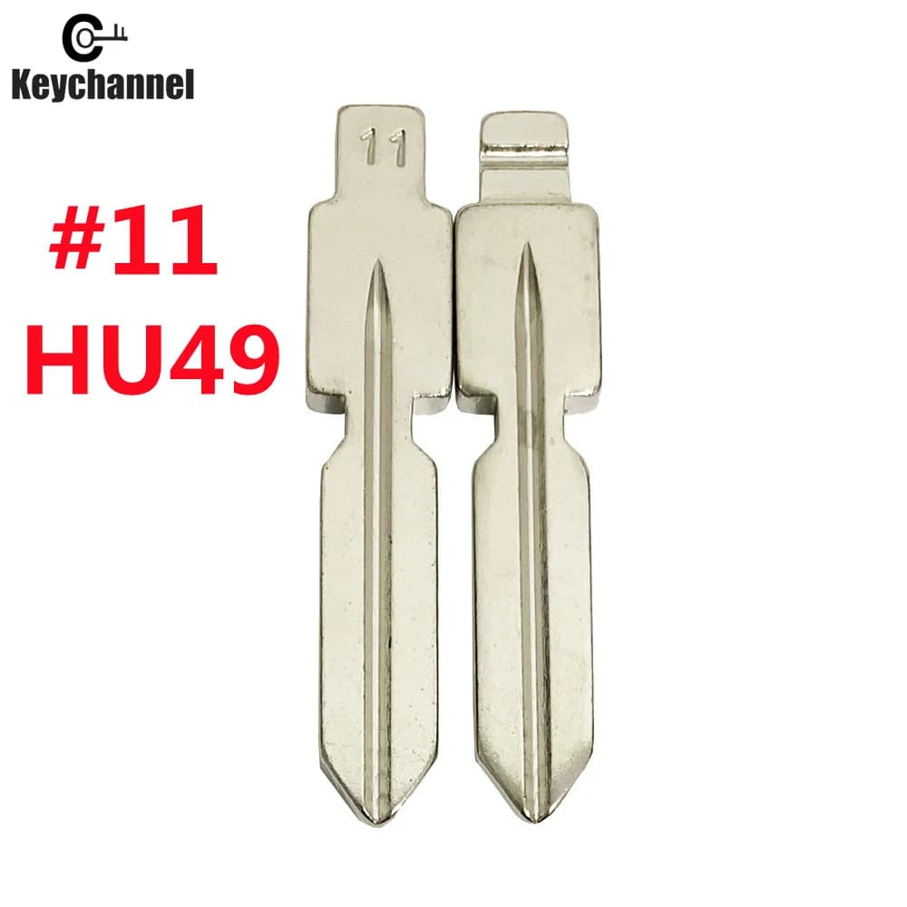 35 pièces clé de voiture vierge HU66 SIP22 Toy43 KD clé lame HU83 Xhorse clé rabattable pour KEYDIY 