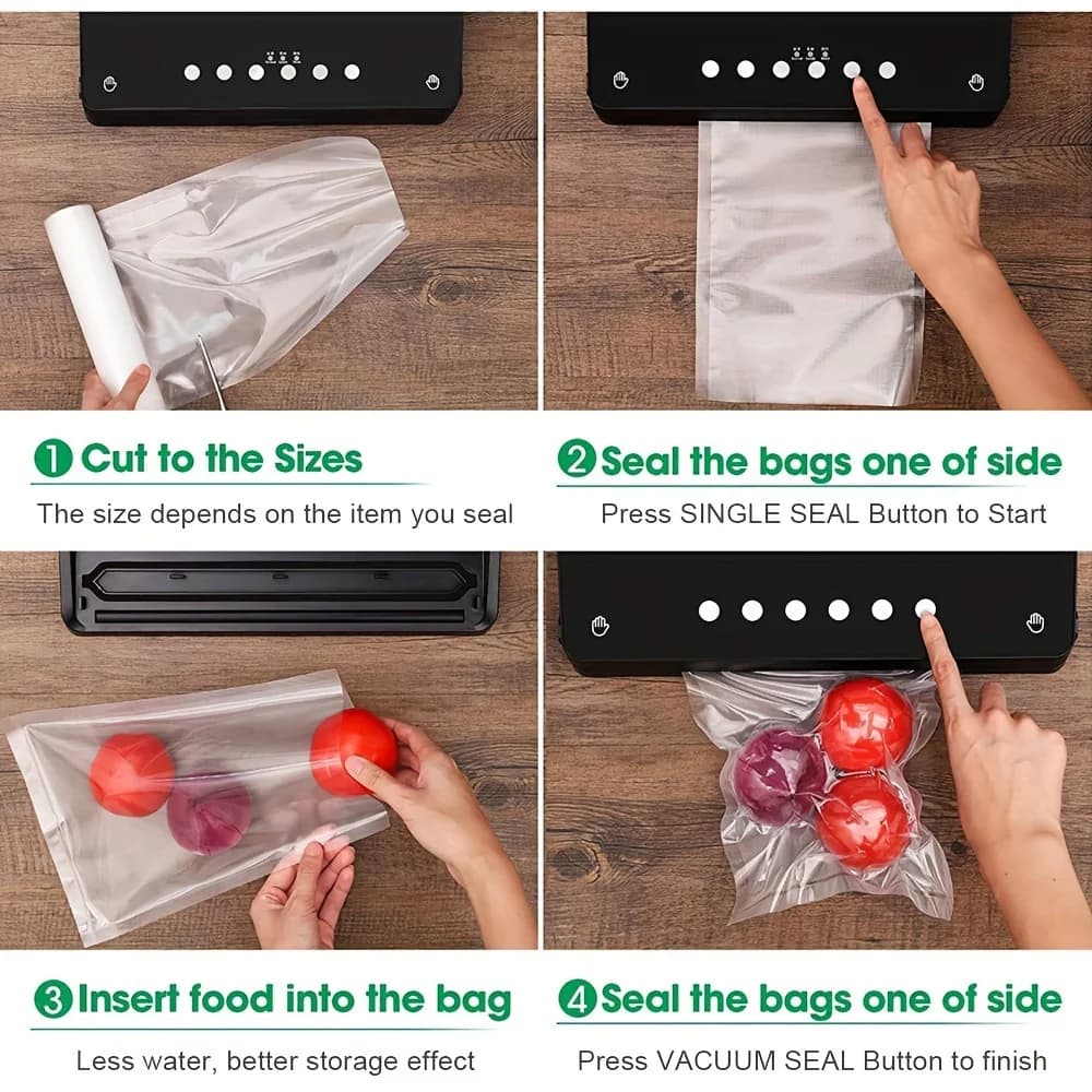 Sac de scellage sous Vide pour aliments de cuisine, sacs de rangement Sous Vide pour emballage sous 