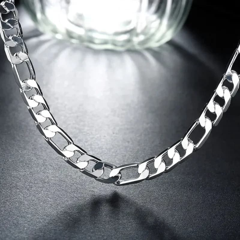 Collier en argent Sterling 925 massif pour hommes, chaîne cubaine classique de 12mm, breloque de 18 