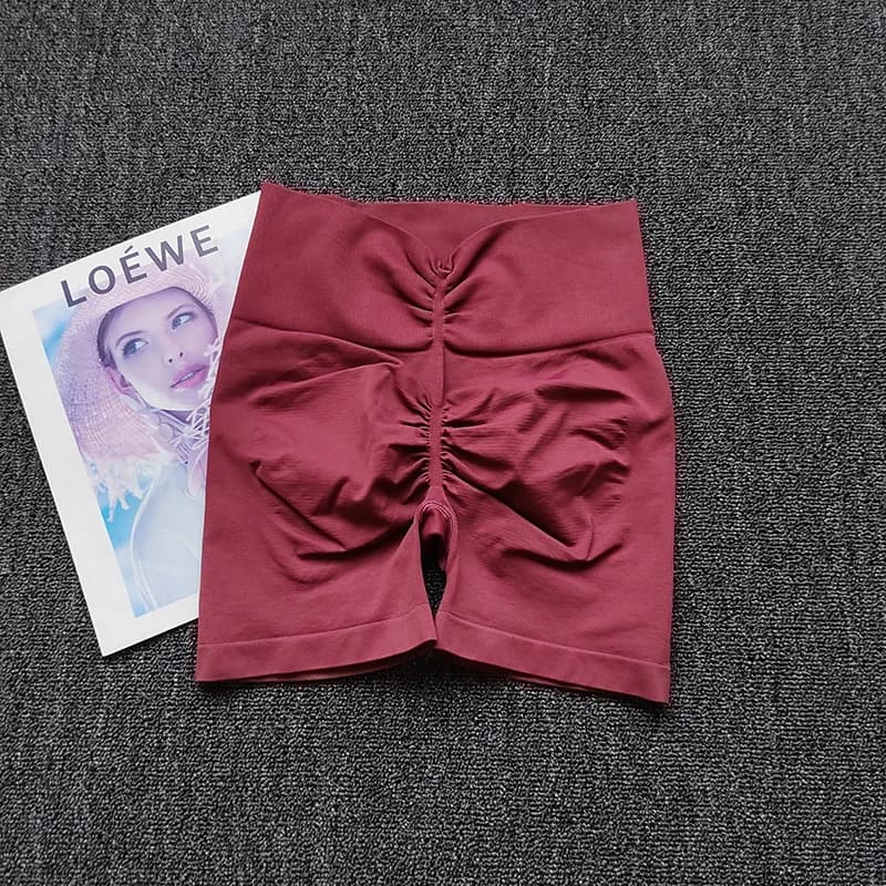 Peach – short de Yoga à haute élasticité, taille haute, pour gymnastique, levage des hanches, Fitnes