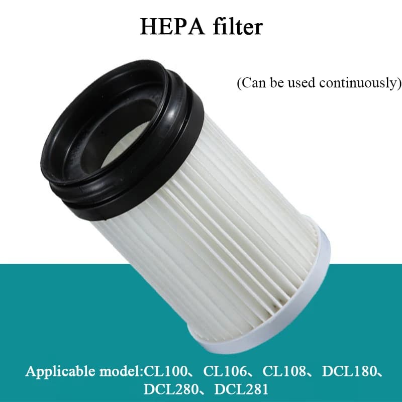 Sac de Collecte de Poussière, Filtre HEPA, Préfiltre en Papier pour Pièces d'Aspirateur Makita CL100