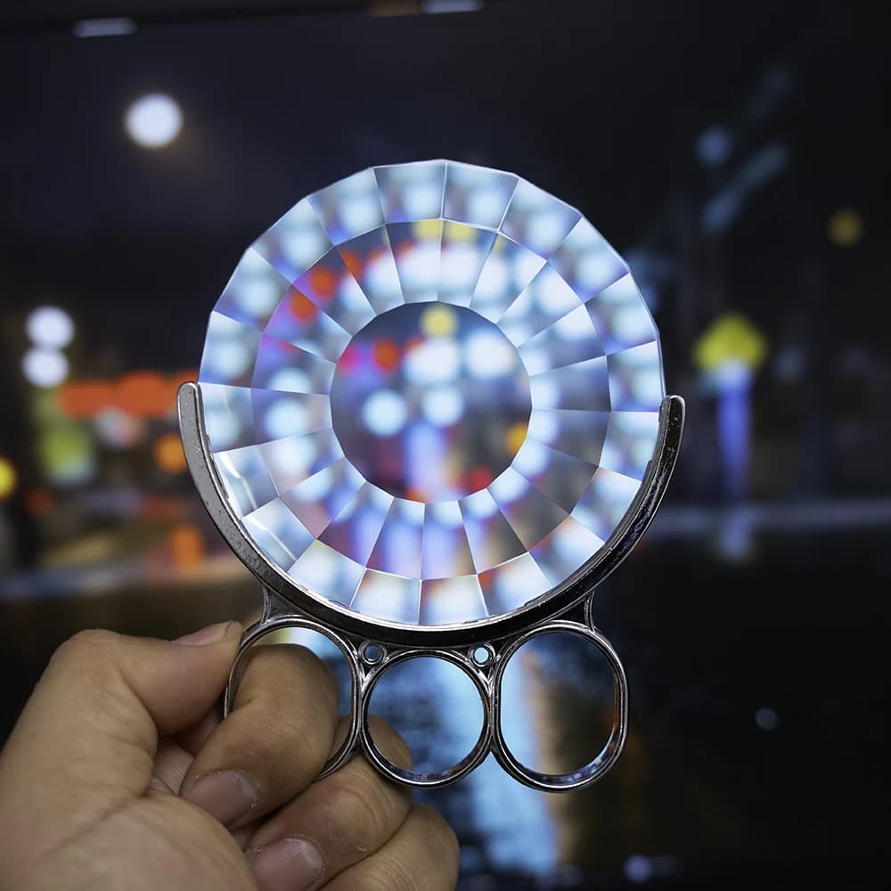 Kaléidoscope en verre portatif de 90mm, prisme pour photographie, flou au sol, effets spéciaux, filt
