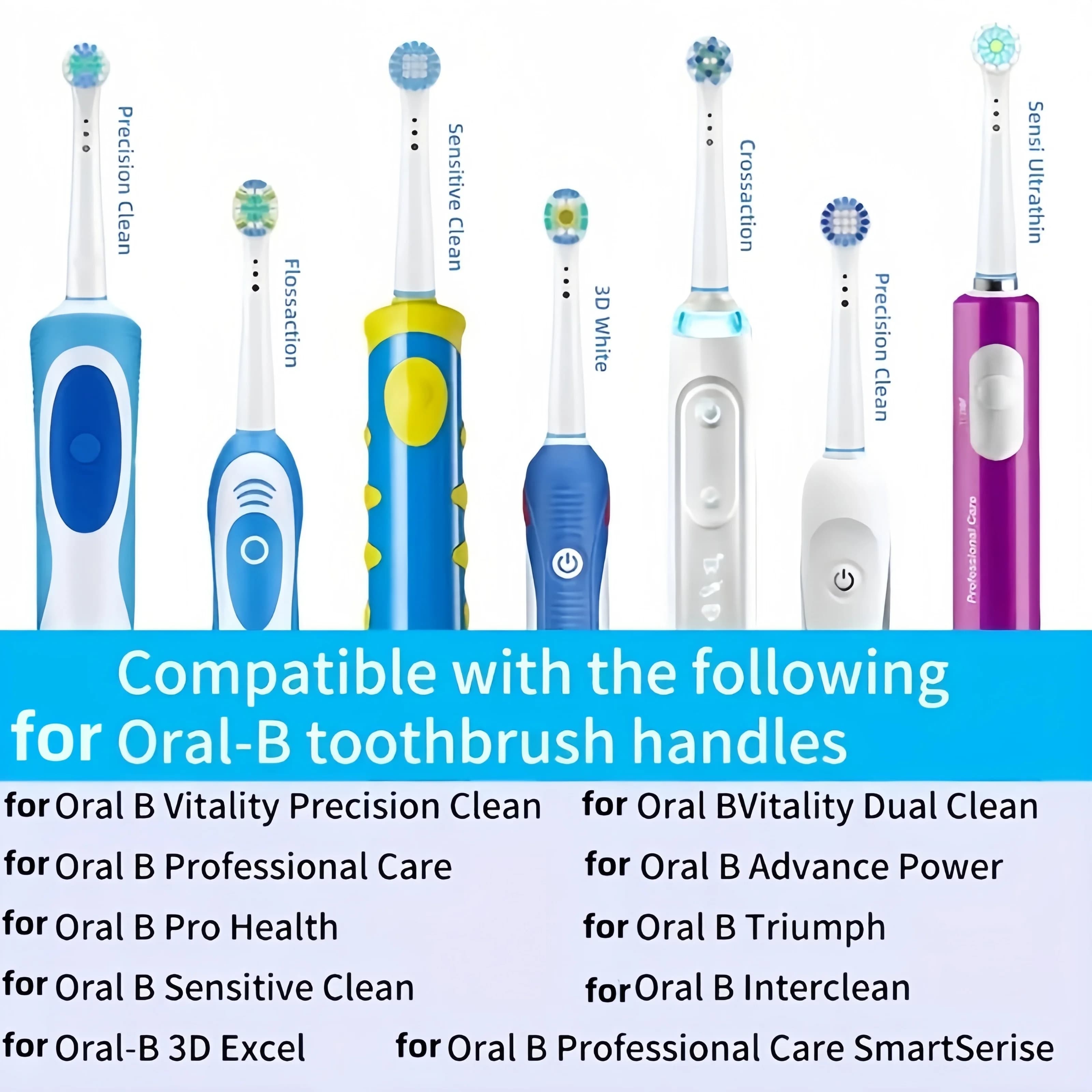 Têtes de brosse à dents de rechange, 4/12/16 pièces, compatibles avec oral-b Braun, têtes de brosse 