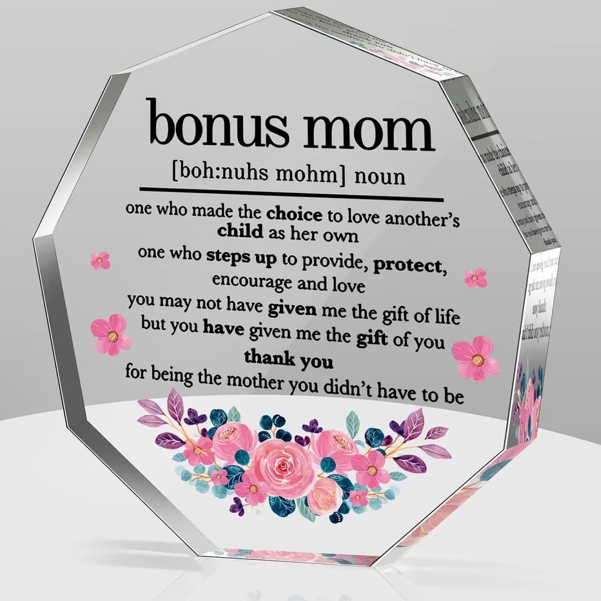 Cadeaux bonus pour maman, cadeaux d'anniversaire et de noël pour la fête des mères, plaques décorati
