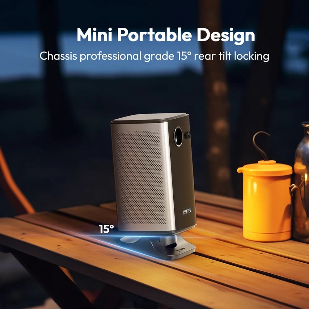 BYINTEK P70X Mini projecteur Portable avec batterie intégrée 4K Support 3D Wifi pour projecteurs de 