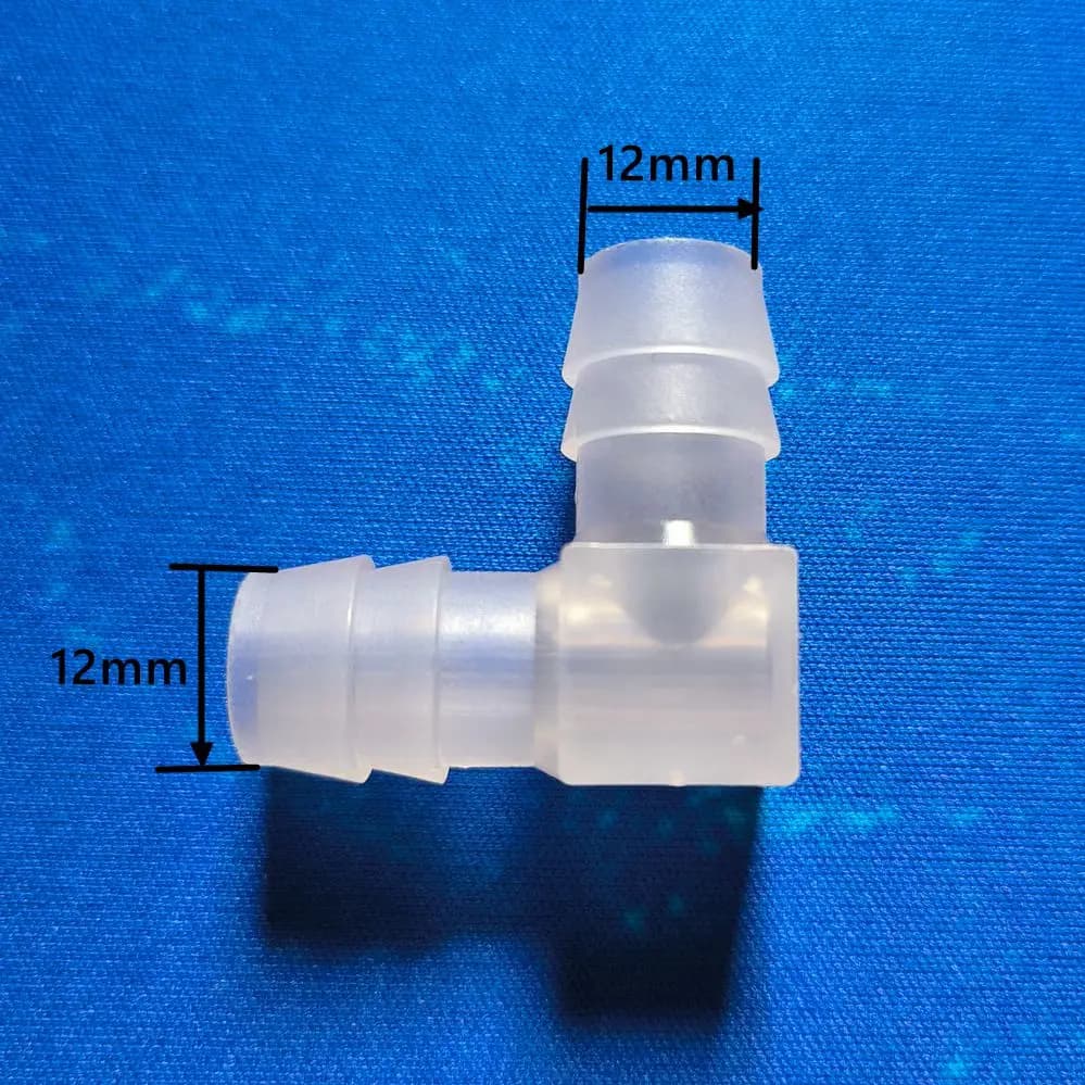 Raccord coudé avec tuyau barbelé, connecteur d'air et d'aquarium, matériaux PP PE, 4mm/6mm/8mm/10mm/