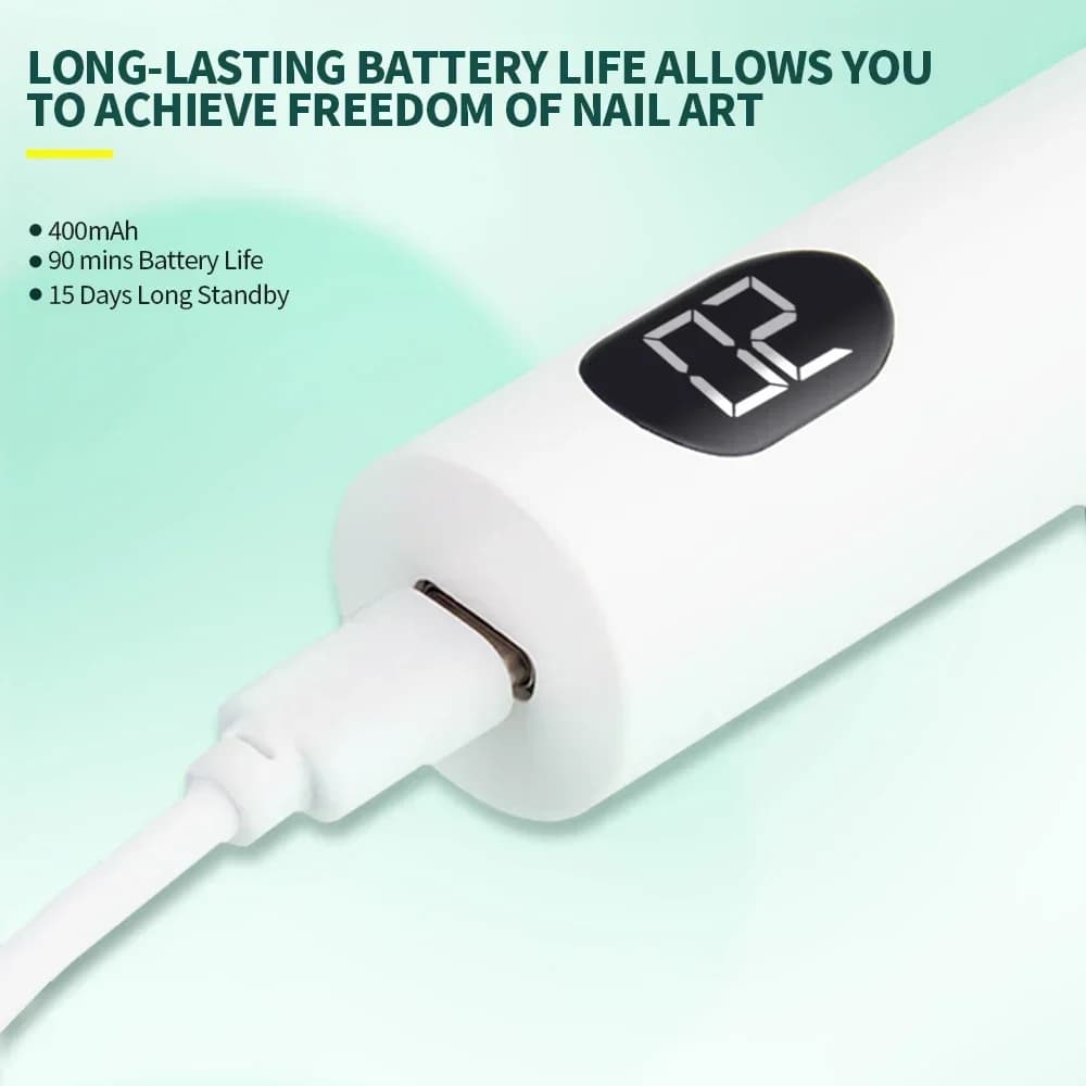 Nailpop lumière UV avec Stanp Mini lampe de traitement des ongles Portable Rechargeable sèche-ongles