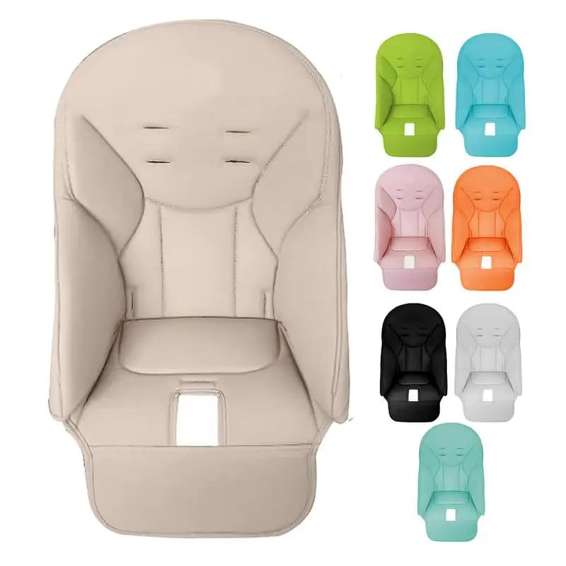Coussin de siège de chaise de salle à manger en cuir PU pour bébé, housse de chaise de salle à mange