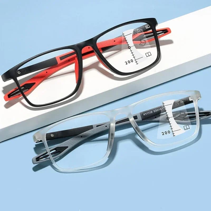 TR90 Anti-lumière bleue multifocale lunettes de lecture hommes femmes progressif près de loin lunett