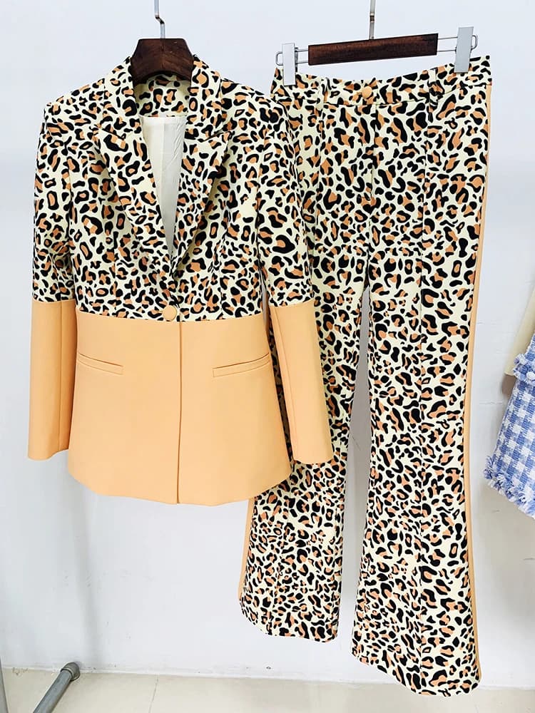 Ensemble de costume de créateur HIGH STREET, nouvelle mode 2026, pour femme, blazer à bouton unique 