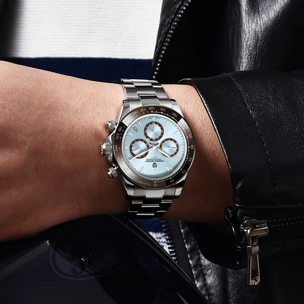 PAGANI – montre de sport à Quartz pour hommes, nouveau Design, marque supérieure, saphir, acier inox